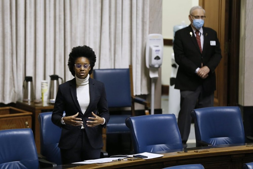 An audit of some Manitoba health authorities says wage increases and the rising cost of drugs and supplies have been some of the biggest factors in deficits in recent years. Uzoma Asagwara speaks during question period at the Manitoba Legislature in Winnipeg, Wednesday, May 6, 2020. THE CANADIAN PRESS/John Woods