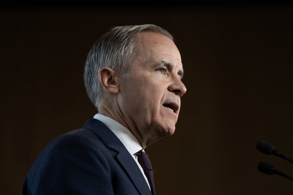 Mark Carney, candidate for the leadership of the Liberal Party of Canada, makes an announcement at a campaign event in Halifax on Friday, Jan. 31, 2025. THE CANADIAN PRESS/Darren Calabrese