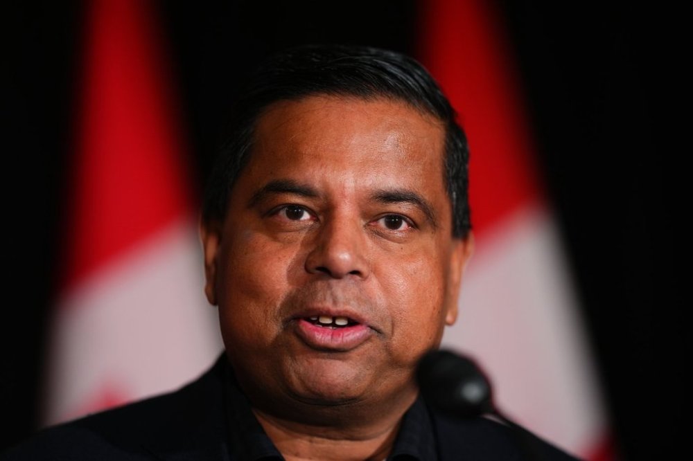 Crown-Indigenous Relations Minister Gary Anandasangaree holds a news conference at the Liberal cabinet retreat in Montebello, Que. on Tuesday, Jan. 21, 2025. THE CANADIAN PRESS/Sean Kilpatrick
