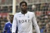 FILE - Brice Samba, with Nottingham Forest, looks on during an English FA Cup fourth-round soccer match against Leicester City at the City Ground, Nottingham, England, Feb. 6, 2022. (AP Photo/Rui Vieira, File)