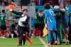 FILE - Mexico's head coach Miguel Herrera celebrates after Mexico's Andres Guardado scored his side's second goal during the group A World Cup soccer match between Croatia and Mexico at the Arena Pernambuco in Recife, Brazil, June 23, 2014. (AP Photo/Petr David Josek, File)