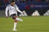 FILE - FC Dallas forward Jesus Ferreira kicks the ball during the second half of an MLS soccer match against CF Montreal Saturday, March 2, 2024, in Frisco, Texas. (AP Photo/LM Otero, File)