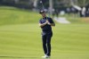 FILE - Gary Woodland hits from the seventh fairway during the first round of the Genesis Invitational golf tournament at Riviera Country Club, Thursday, Feb. 15, 2024, in the Pacific Palisades area of Los Angeles. (AP Photo/Ryan Kang, File)