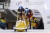 Kim Kalicki and Leonie Fiebig of Germany in action during the women's 2-Bob World Cup in St. Moritz, Switzerland, Sunday, Jan. 12, 2025. (Mayk Wendt/Keystone via AP)
