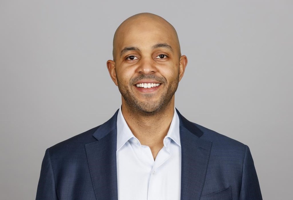 FILE - Chicago Bears assistant general manager Ian Cunningham poses for a photo April 28, 2022, in Lake Forest, Ill. (AP Photo, File)