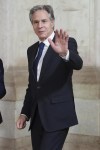 United States Secretary of State Antony Blinken arrives for a meeting at Rome's Villa Madama, Thursday, Jan. 9, 2025 on the situation in Syria after the collapse of the Assad regime. (AP Photo/Andrew Medichini