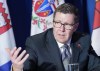 Saskatchewan Premier Scott Moe speaks to the media during the fall meetings of Canada's premiers hosted by Ontario in Toronto, Monday, Dec. 16, 2024. THE CANADIAN PRESS/Nathan Denette