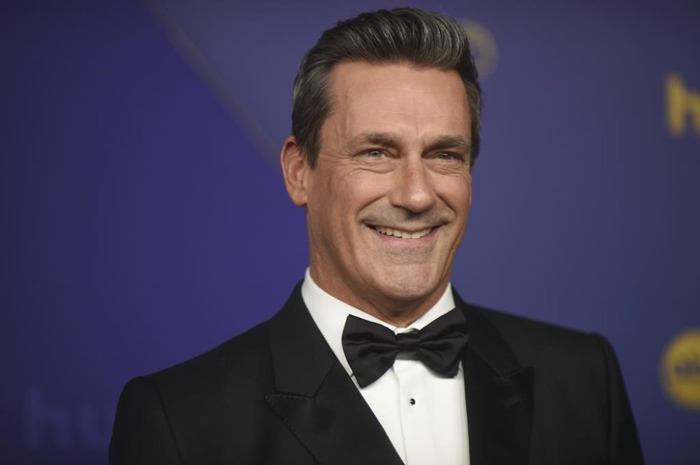 FILE - Jon Hamm arrives at the 76th Primetime Emmy Awards on Sunday, Sept. 15, 2024, at the Peacock Theater in Los Angeles. (Photo by Richard Shotwell/Invision/AP)