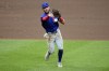 FILE - Chicago Cubs infielder Miles Mastrobuoni (20) throws to first during a baseball game against the Baltimore Orioles, Thursday, July 11, 2024, in Baltimore. (AP Photo/Nick Wass, File)