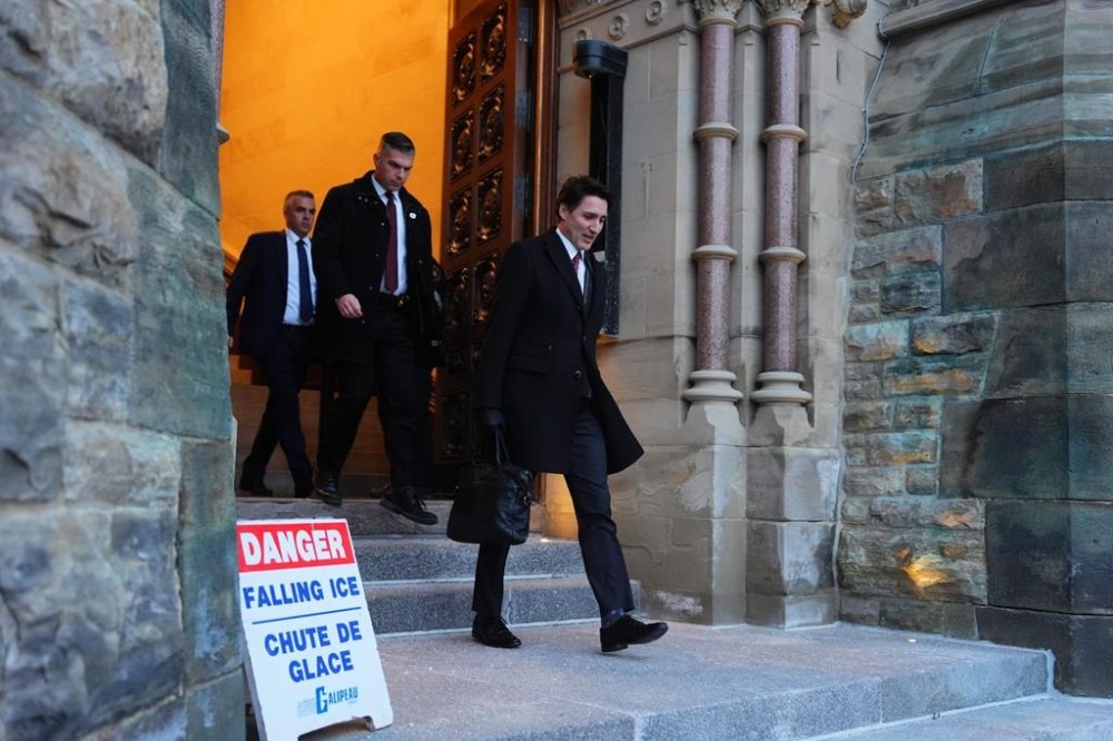 Prime Minister Justin Trudeau leaves after a cabinet meeting on Parliament Hill in Ottawa, Friday, Dec. 20, 2024. THE CANADIAN PRESS/Sean Kilpatrick