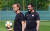Canada women's soccer team coach Kenneth Heiner-Moller (left) and goalkeeping coach Simon Eaddy attend a team practice in Laverune, France on Saturday, June 8, 2019. Incumbent goalkeeping coach Simon Eaddy will be returning under new Toronto FC coach Robin Fraser.THE CANADIAN PRESS/Neil Davidson