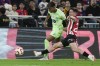 =ab2 tackles Barcelona's Lamine Yamal during the Spanish Super Cup semifinal match between Athletic Bilbao and Barcelona in Jeddah, Saudi Arabia, on Wednesday, Jan. 8, 2025. (AP Photo/Altaf Qadri)