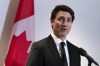 Canada's Prime Minister Justin Trudeau speaks to the media after a meeting with the President and CEO of The National Association of Manufacturers Jay Timmons in Washington on January 9, 2025. THE CANADIAN PRESS/AP, Jose Luis Magana