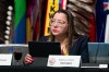 Assembly of First Nations National Chief Cindy Woodhouse Nepinak is seen during the first day of the AFN Special Chiefs Assembly in Ottawa, Tuesday, Dec. 3, 2024. Nepinak says First Nations should be at the centre of any discussions on how the country should respond to threats of tariffs and on territorial sovereignty by president-elect Donald Trump. CANADIAN PRESS/Spencer Colby
