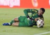 FILE - Inter Miami goalkeeper Drake Callender stops a kick on goal during the first half of an MLS soccer match against the Philadelphia Union, Sept. 14, 2024, in Fort Lauderdale, Fla. (AP Photo/Marta Lavandier, File)