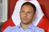 FILE - Belgium's head coach Domenico Tedesco waits for the start of the UEFA Nations League soccer match between Belgium and Israel, at Nagyerdei Stadium, in Debrecen, northeastern Hungary, Sept. 6, 2024. (AP Photo/Denes Erdos, File)