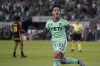 FILE - Austin FC forward Sebastián Driussi (10) celebrates his goal against the Seattle Sounders FC during the second half of an MLS soccer match in Austin, Texas, Wednesday, Aug. 30, 2023. (AP Photo/Eric Gay, File)