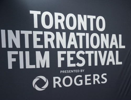 Signage is shown during the Toronto International Film Festival in Toronto on Friday, September 13, 2024. THE CANADIAN PRESS/Nathan Denette