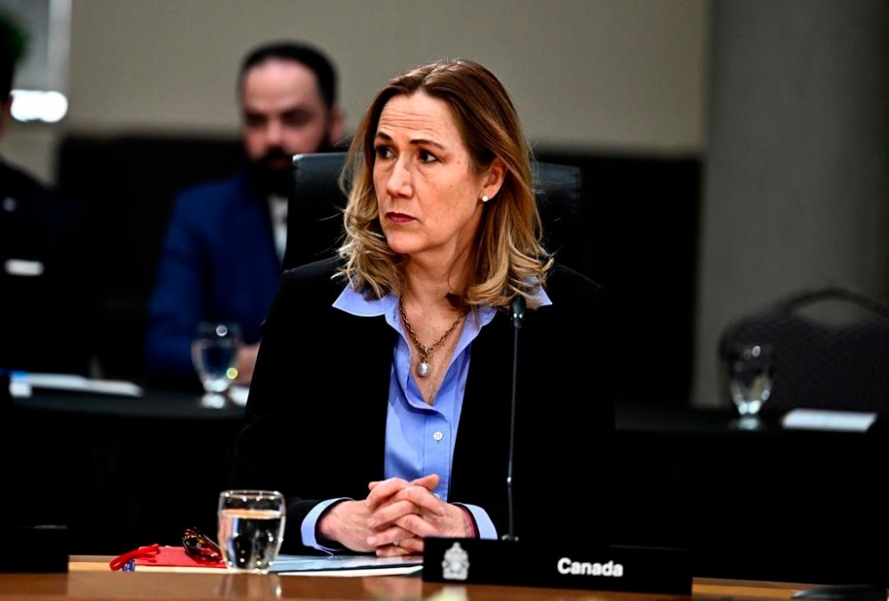 Canada's Ambassador to the U.S. Kirsten Hillman listens during a first ministers meeting in Ottawa, on Wednesday, Jan. 15, 2025. THE CANADIAN PRESS/Justin Tang