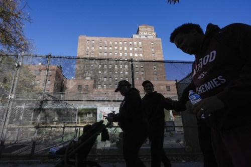 FILE - The P.S. 175 Henry Highland Garnet School serves as a voting center on Election Day in New York, Nov. 5, 2024. (AP Photo/Frank Franklin II, File)
