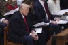 A CIBC report says sweeping tariffs imposed by the U.S. could cost the Canadian economy as much as 3.25 per cent, even factoring in possible exemptions to the oil and gas sector. President Donald Trump attends the national prayer service at the Washington National Cathedral, Tuesday, Jan. 21, 2025, in Washington. THE CANADIAN PRESS/AP/Evan Vucci