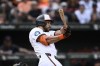 Baltimore Orioles' Anthony Santander in action during a baseball game against the Detroit Tigers, Sunday, Sept. 22, 2024, in Baltimore. THE CANADIAN PRESS/AP-Nick Wass