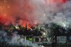 FILE - Fans of Feyenoord light flares during the Europa League Group F soccer match between Sturm Graz and Feyenoord at the Merkur Arena in Graz, Austria, Thursday, Oct. 27, 2022. (AP Photo/Florian Schroetter, File)