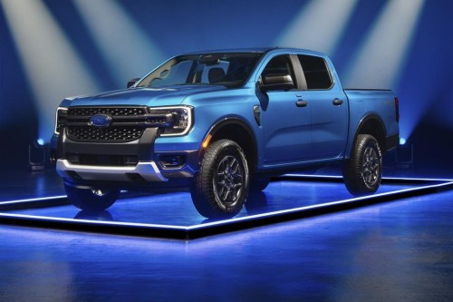 This photo provided by Edmunds shows the 2025 Ford Ranger. The Ranger is the Edmunds Top Rated Truck for 2025 for the way it goes about combining rugged capability with an easy-to-live-with demeanor. (Courtesy of Edmunds via AP)
