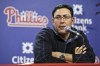 FILE - Philadelphia Phillies general manager Ruben Amaro Jr., speaks during a baseball news conference Thursday, Dec. 20, 2012, in Philadelphia. (AP Photo/Matt Rourke, File)