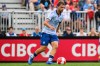 Halifax Wanderers midfielder Lorenzo Callegari, of France, moves the ball during Canadian Premier League action against Cavalry FC, in Halifax, in a July 1, 2024, handout photo. THE CANADIAN PRESSHO-Halifax Wanderers FC, Trevor MacMillan *MANDATORY CREDIT*