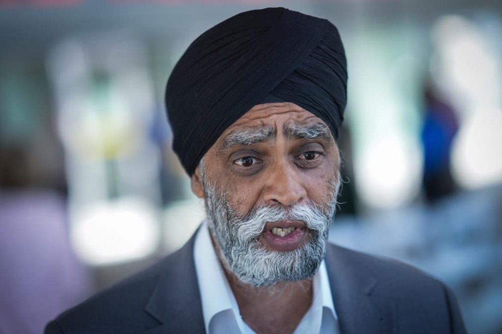Minister of Emergency Preparedness Harjit Sajjan attends an announcement in Vancouver, B.C., Wednesday, July 3, 2024. THE CANADIAN PRESS/Darryl Dyck