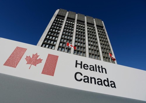 A sign is displayed in front of Health Canada headquarters in Ottawa, Friday, Jan. 3, 2014. THE CANADIAN PRESS/Sean Kilpatrick