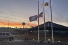 The Dakota Provisions turkey plant near Huron, S.D., at sunset Jan. 15, 2025. A co-op of ethnic German Hutterite farmers, who arrived in the 19th century, own the plant. But migrants from Venezuela, Thailand and other countries who have laid roots in South Dakota perform the dangerous work for low pay. (AP Photo/Joshua Goodman)