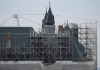 Construction workers build scaffolding at the Supreme Court of Canada in Ottawa on Tuesday, Aug. 27, 2024. THE CANADIAN PRESS/Sean Kilpatrick