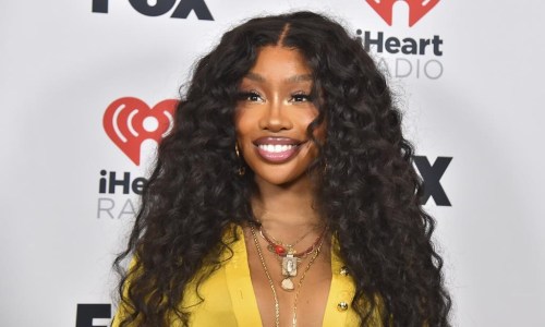 FILE - SZA poses in the press room at the iHeartRadio Music Awards on Monday, April 1, 2024, in Los Angeles. (Photo by Jordan Strauss/Invision/AP, File)