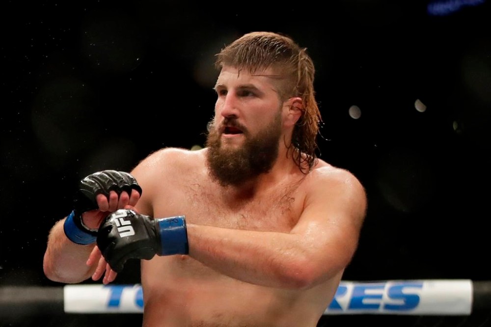 Tanner (The Bulldozer) Boser during a heavyweight mixed martial arts bout against Daniel Spitz at UFC Fight Night, in Boston, Friday, Oct. 18, 2019. THE CANADIAN PRESS/AP-Elise Amendola