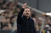 FILE - Germany's head coach Julian Nagelsmann reacts during the UEFA Nations League group 3 soccer match between Germany and The Netherlands in Munich, Germany, Monday, Oct. 14, 2024. (AP Photo/Matthias Schrader, File)