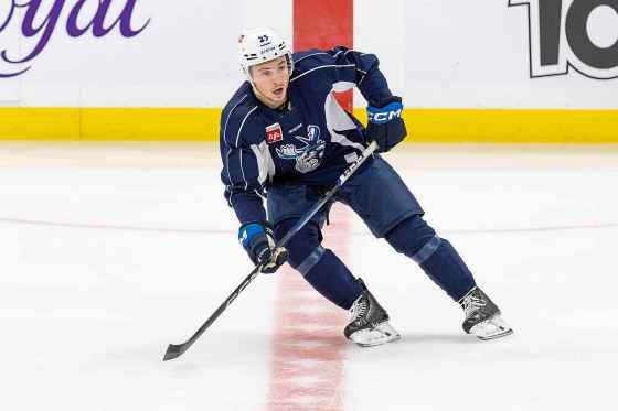 Forward Parker Ford is set to make his NHL debut tonight. (Mike Deal / Free Press files)