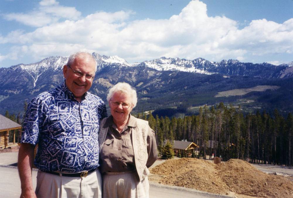 SUPPLIED
Chell and wife Janet in the Montana mountains; the couple loved to travel.