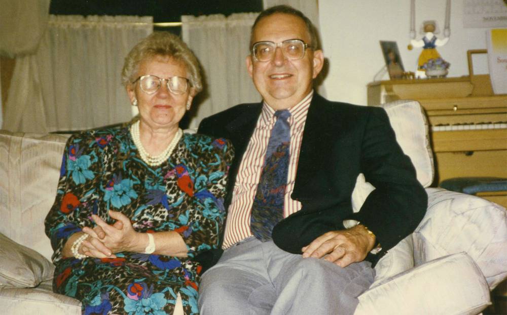 SUPPLIED
Ted and Janet at their home on Strathcona Street in the West End