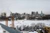 RUTH BONNEVILLE / FREE PRESS FILES
                                ST.B Cross blessing Photo of Winnipeg Skyline from the very top of the St. Boniface Hospital after Archbishop, Albert LeGatt, gave blessing to the new LED rooftop cross that replaced the one from 1953, Monday.