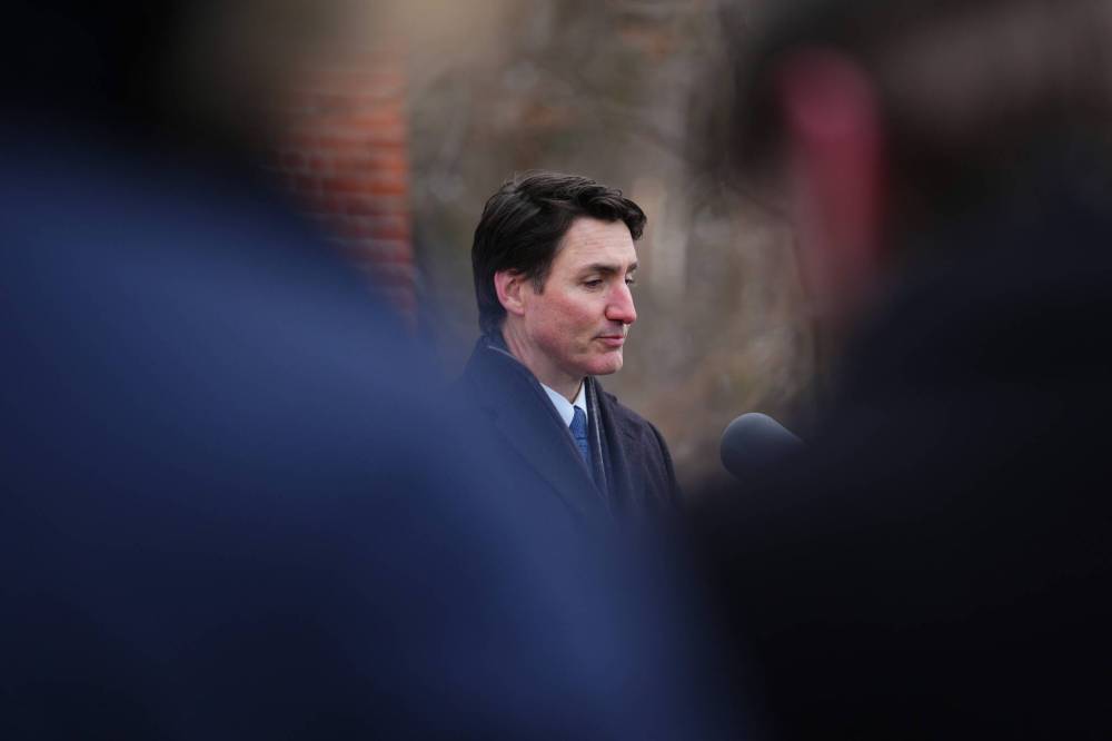 SEAN KILPATRICK / THE CANADIAN PRESS FILES
Prime Minister Justin Trudeau announces his resignation as Liberal leader and prime minister on Jan. 6.