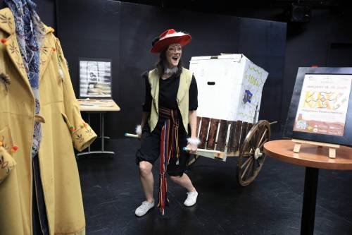 RUTH BONNEVILLE / FREE PRESS
                                Charlene Van Buekenhout, the Kiyanaan festival&rsquo;s founder, rehearses a small skit at PTE Friday. Van Buekenhout, who is Métis, has strived to include works from a variety of Indigenous cultures.