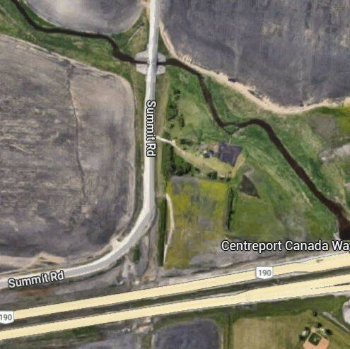 SUPPLIED
A map of the area released by police where six dead cats were found under Summit Road bridge in December.