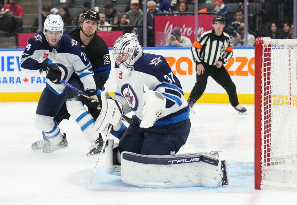 Nathan Denette / THE CANADIAN PRESS files
Coaches league wide recognize Connor Hellebuyck is key to the Jets success.