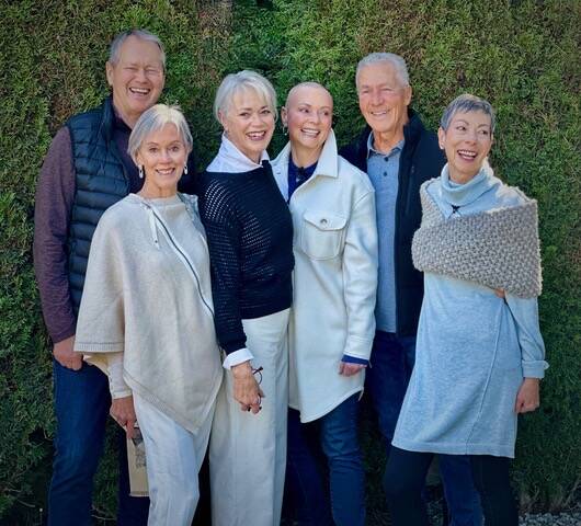 SUPPLIED
Madeline Hanson (third from the right) along with (left to right) brother Carl, sister Michele, sister Patricia, brother Neil and sister Suzanne.