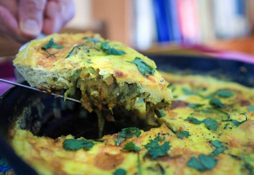 RUTH BONNEVILLE / FREE PRESS
                                Harriet Zaidman&rsquo;s Kuku Kadoo is a versatile herby egg dish, &lsquo;like an omelette or a frittata and you can add whatever you like to it.&rsquo;