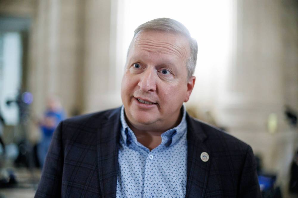 MIKE DEAL / FREE PRESS FILES
Kevin Rebeck, president of the Manitoba Federation of Labour, believes the law is necessary. “Having people able to cross the picket line only stretches a strike longer and that’s not good at all.”
