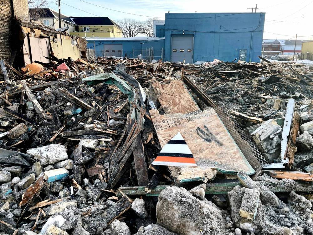 RUTH BONNEVILLE / FREE PRESs fileS
Wreckage of the Sutherland Hotel