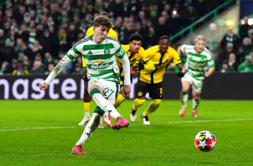 JANE BARLOW / THE ASSOCIATED PRESS
                                Celtic’s Arne Engels’ penalty against Young Boys was saved Wednesday, but that didn’t prevent the Glasgow side from defeating its Champions League foe.